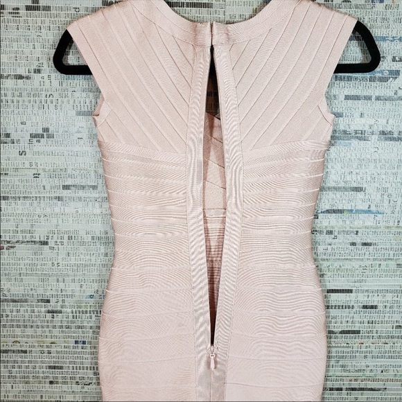 Phistic Cap Sleeve Crisscross Sheath Bandage Dress - Picture 6 of 9